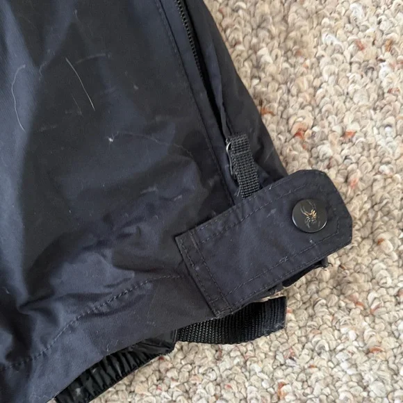 Spyder Black Snow pants with Gray Straps - Picture 4 of 4